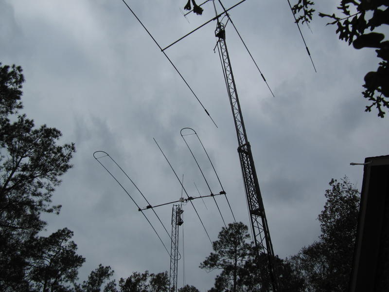 Shot of antenna's on tower
